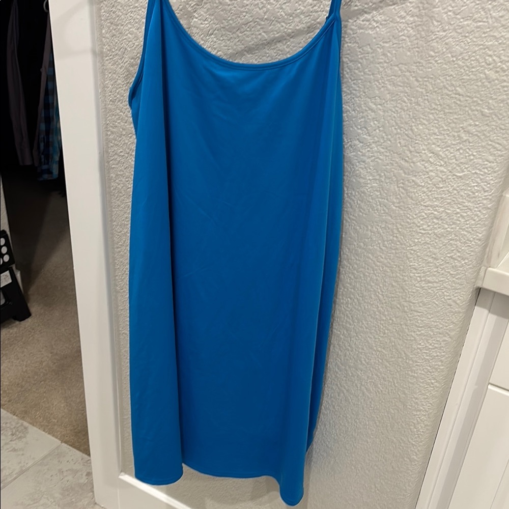 J. Crew Blue Spaghetti Strap Slip Dress for Resort Wear